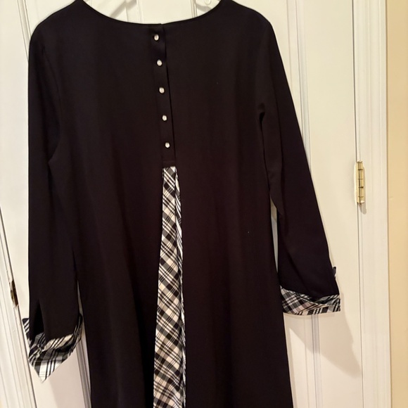 STUNNING SARA CAMPELL BLACK DRESS RHINESTONE BUTTONS CUTEST DETAIL SIZE XL - Picture 11 of 13